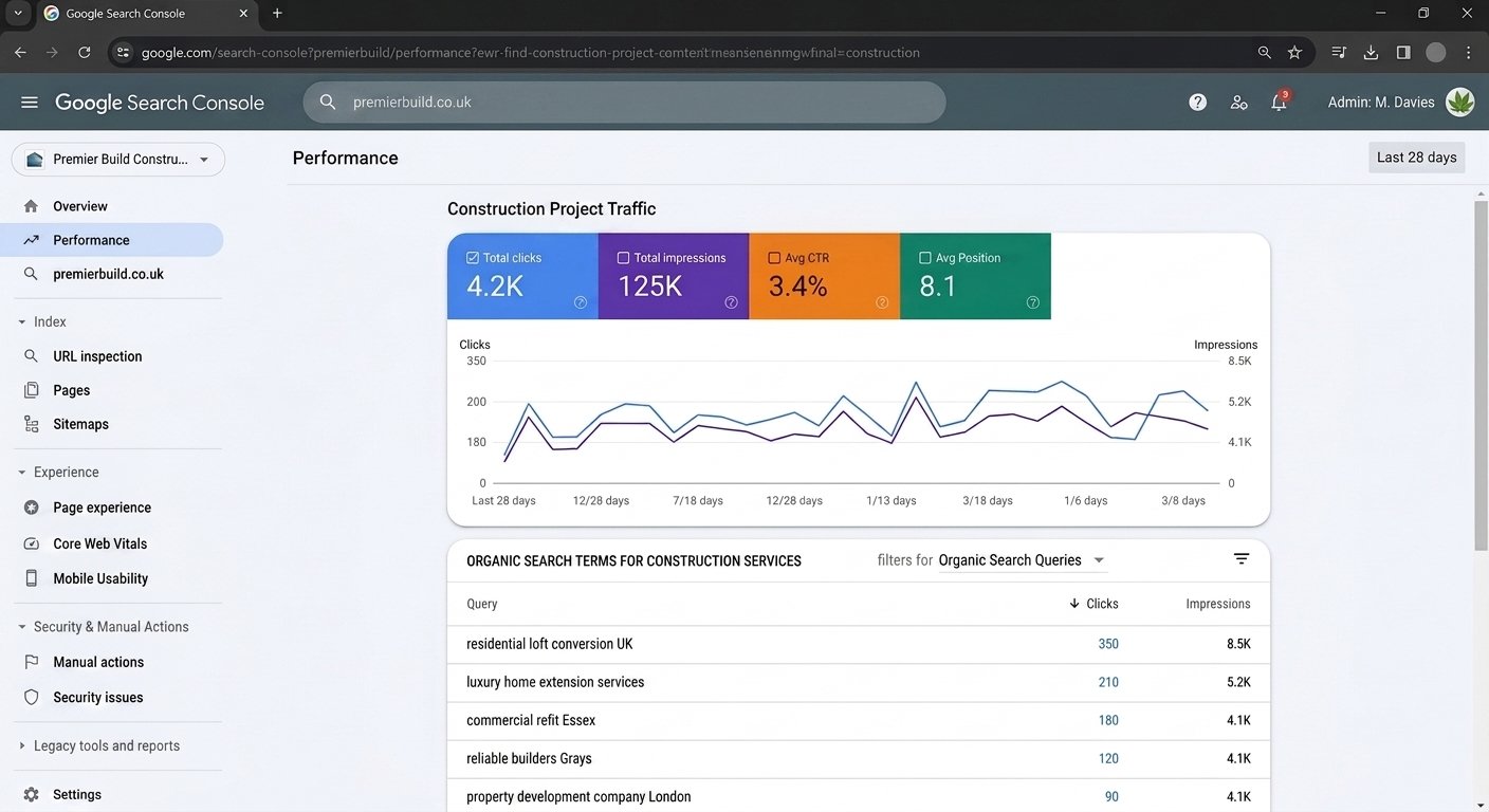 Search terms people used to find social content, shown in Search Console