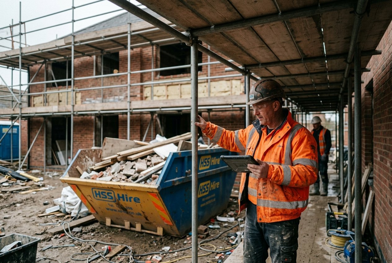 UK building site mid-project, the kind of work that makes good social media content