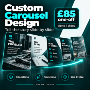 Social Media marketing for builders product image custom carousel design