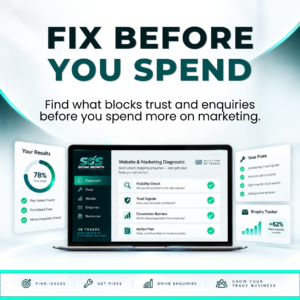Fix Before You Spend customer journey and enquiry toolkit for UK trades