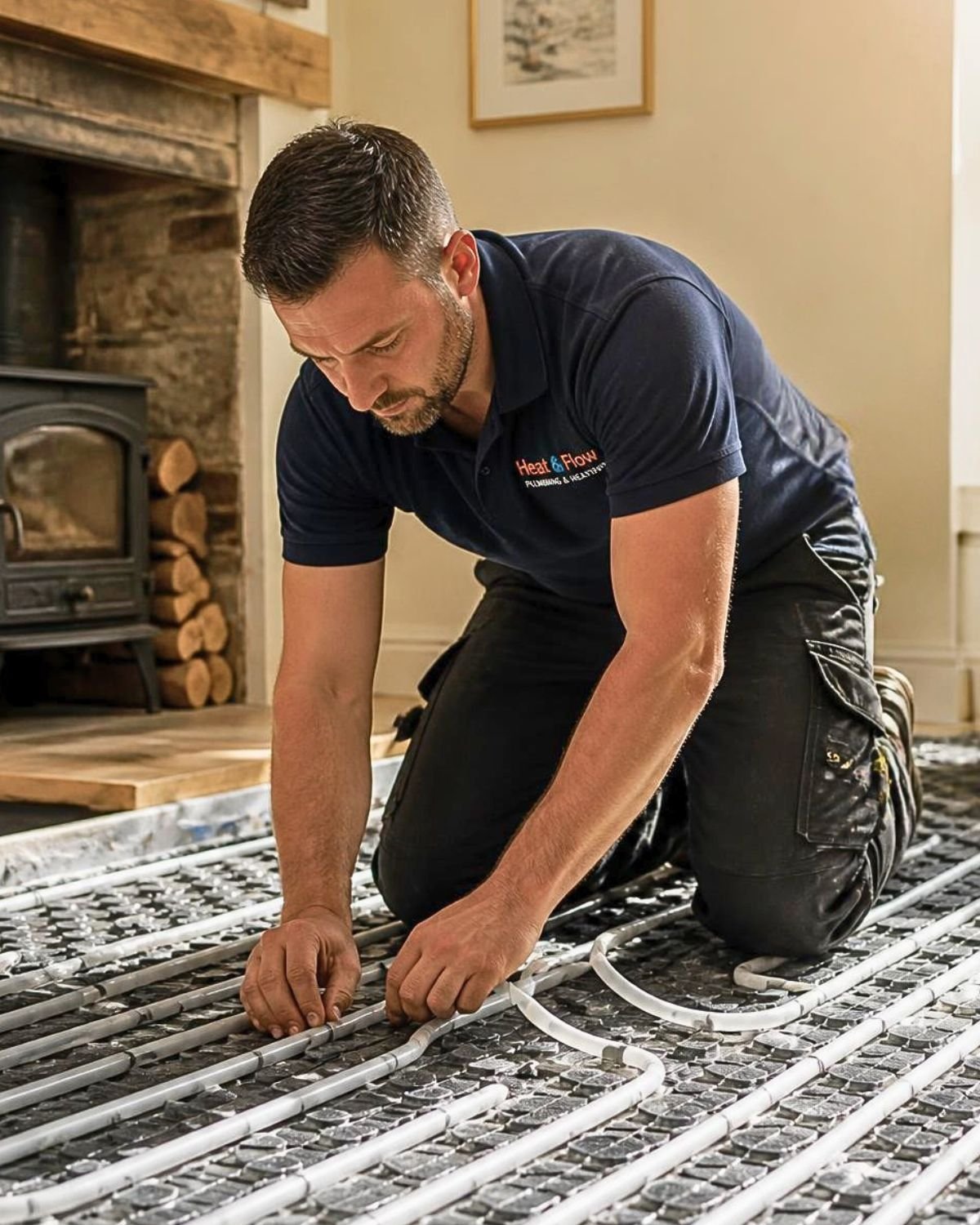 Plumbing job project photo used as customer trust evidence on a business profile