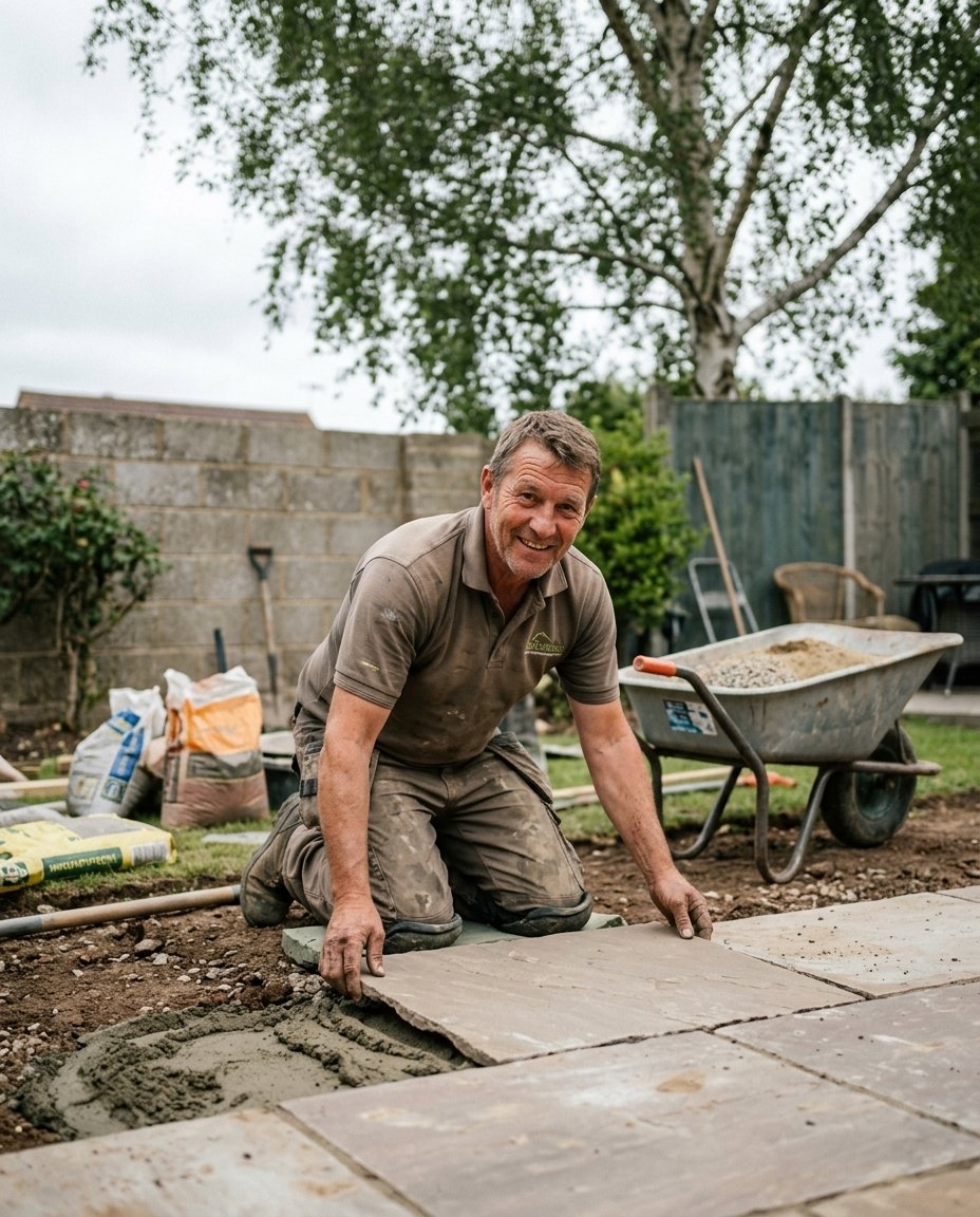 Completed UK landscaping project used as marketing proof